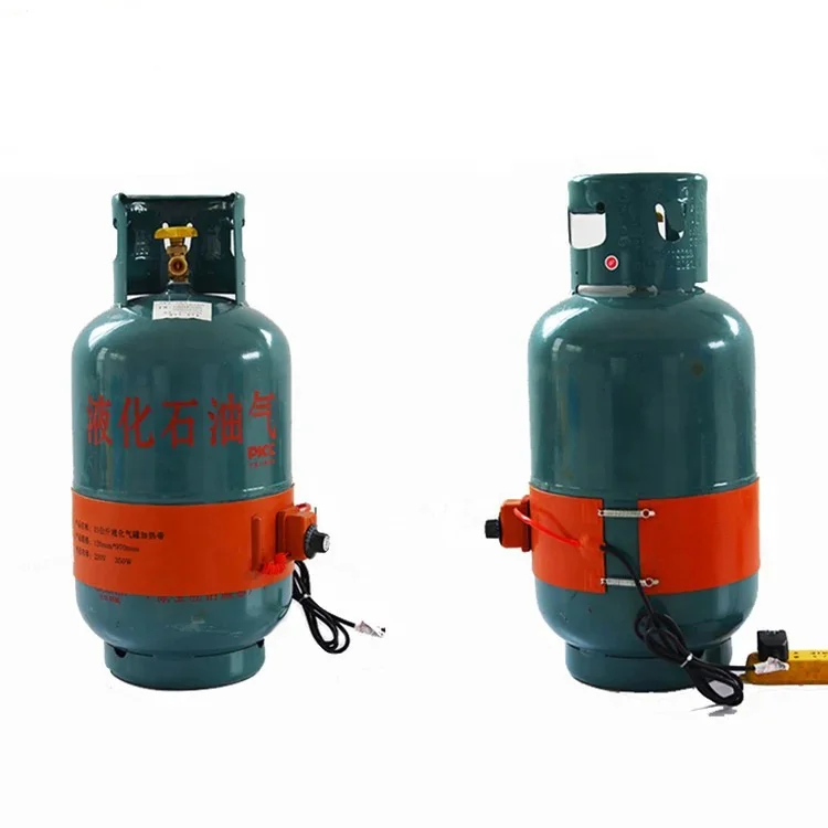 Flexible 230v gas cylinder tank heating pad customized silicone rubber heater