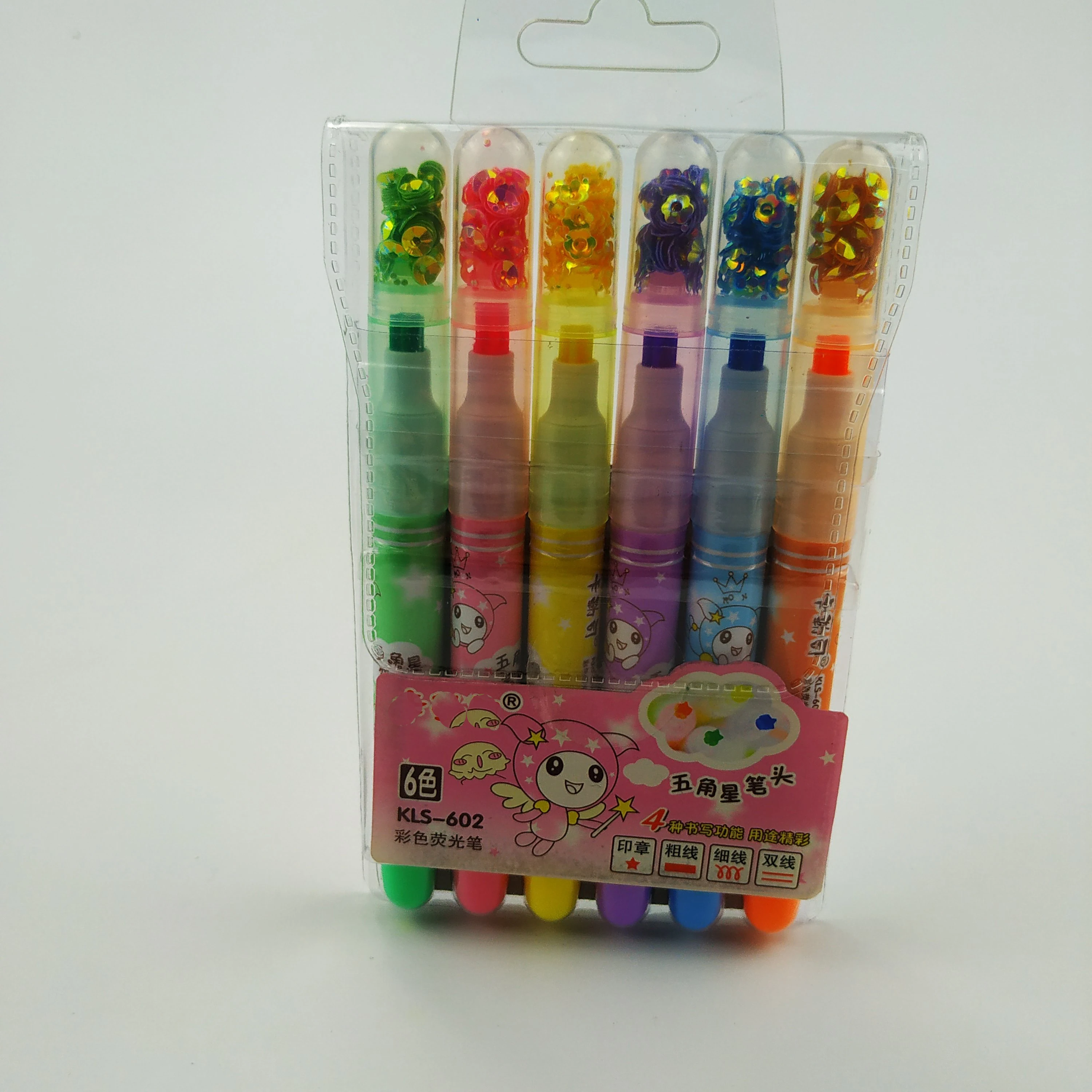 Рекламная продукция, флуоресцентный маркер для письма на заказ, новый дизайн, набор разноцветных маркеров-хайлайтеров