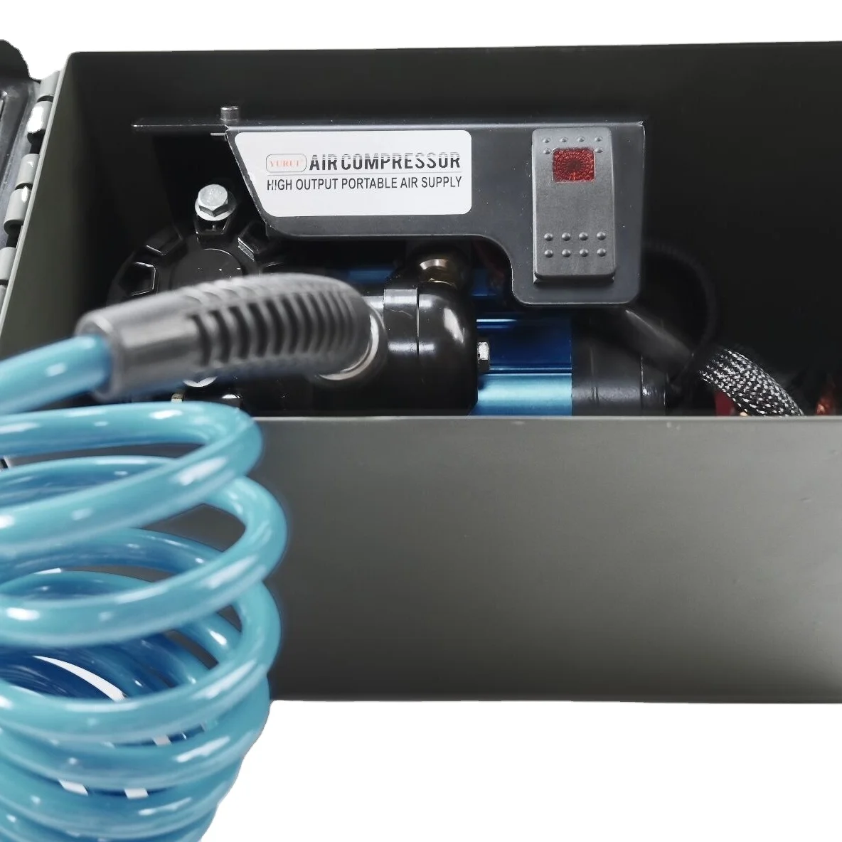 YURUI 12v air compressor 100psi mini car tire pump 3CFM air car tyre inflator