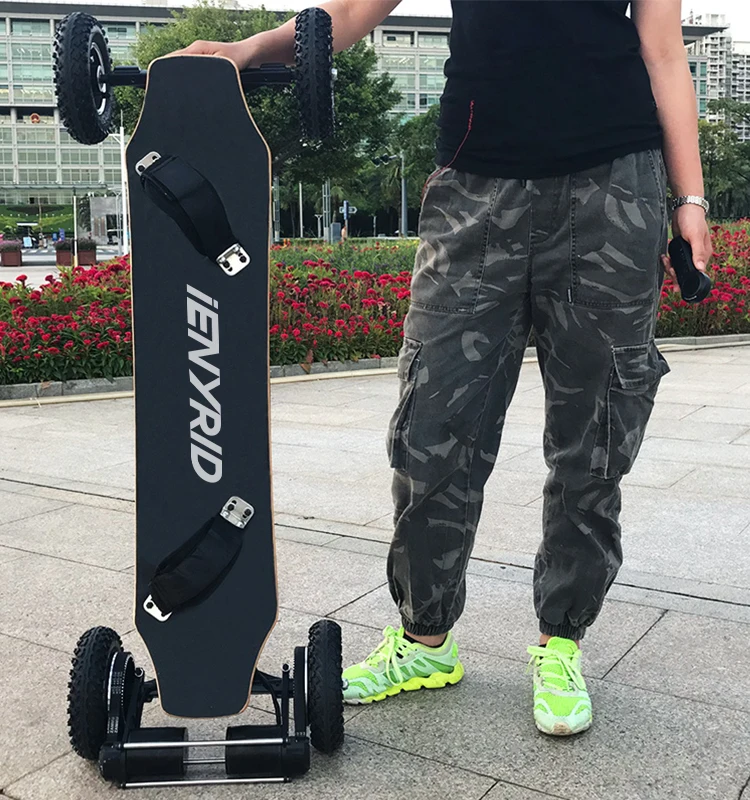  2021 Hot Sale all Terrain mountainboard Dual Motor Each 1650W*2 electric long board with Remote Control USA