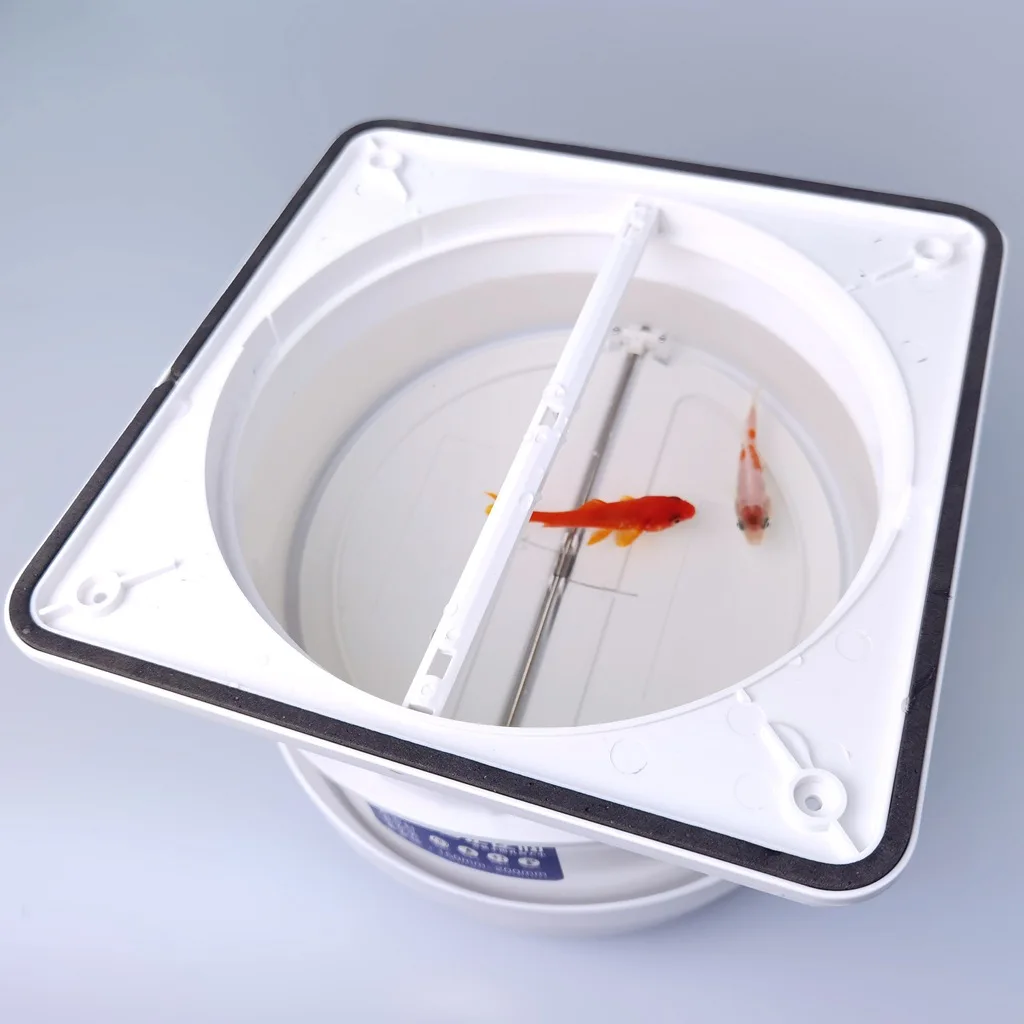 Backdraft Damper One-Way Airflow Ducting Insert with Spring-Loaded Folding Blades for Ducting in Range Hoods and Bathrooms