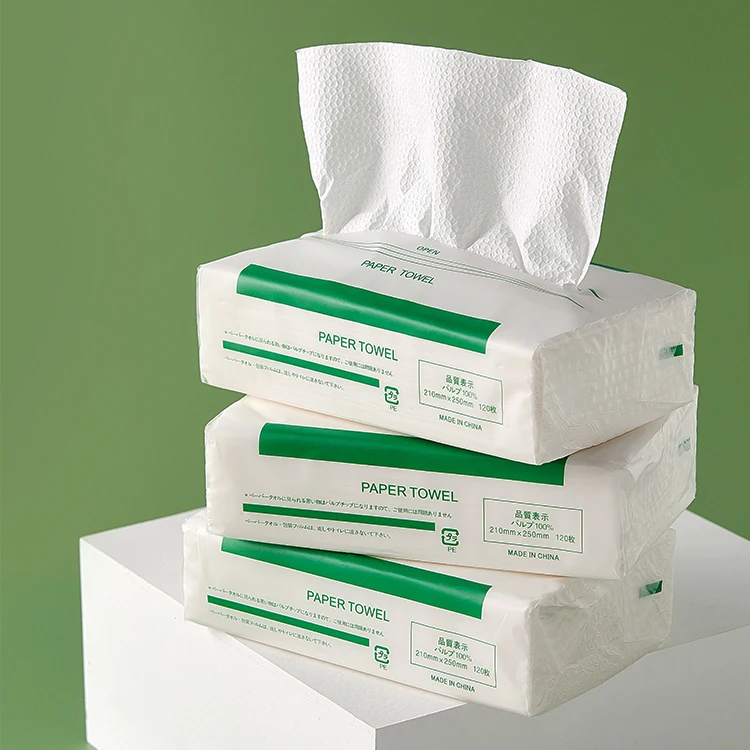 Wholesale High Quality Cheap White Hand Paper Towels Household Kitchen Paper Towel