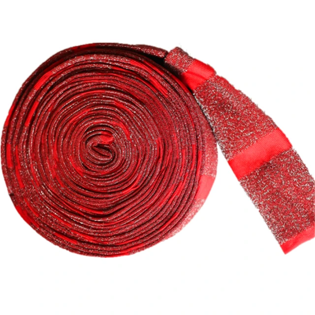 Factory supply stainless steel wire scrub sponge cloth in roll dish scrubber pad sleeve