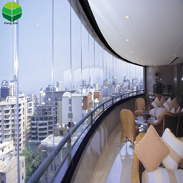 Fengxin  Frameless Glass Door and Window for Office Office Folding Glass Door