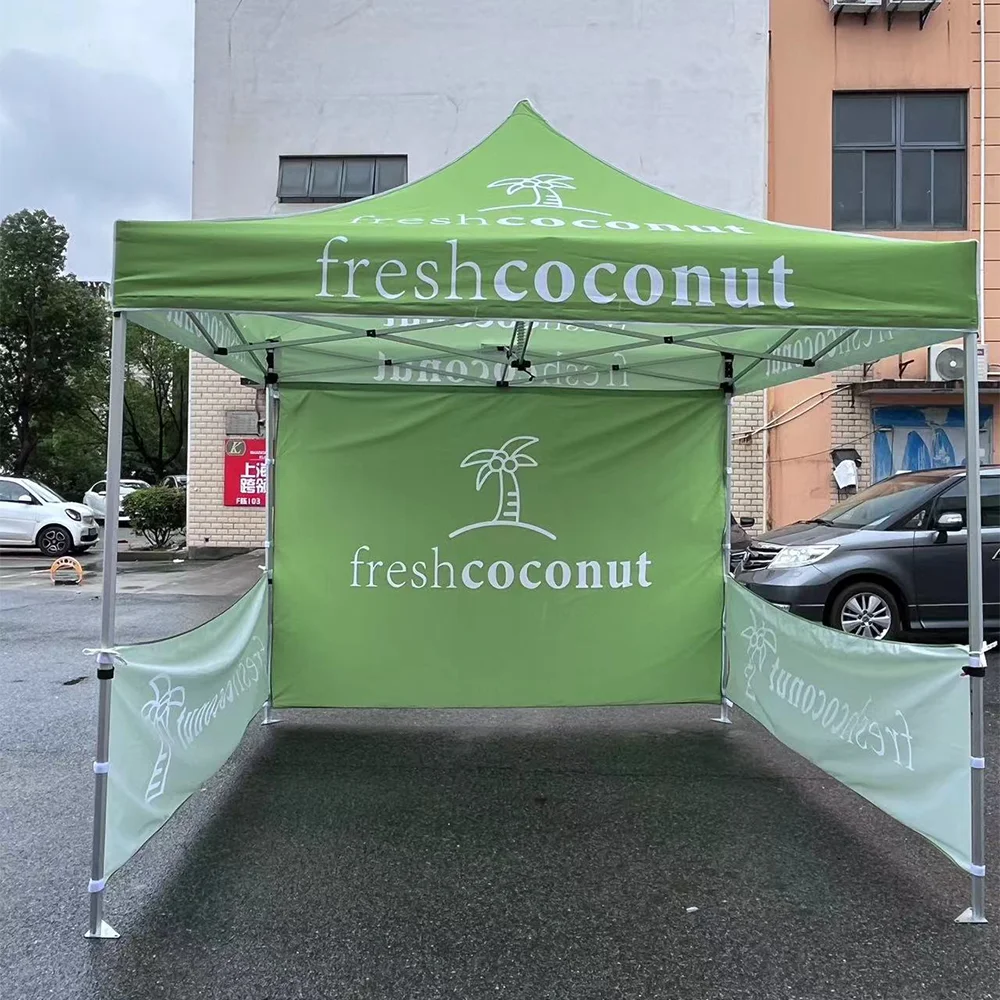 Trade Show Advertising Aluminum Frame Folding Pop Up 3x3m Custom Canopy Tent for Events
