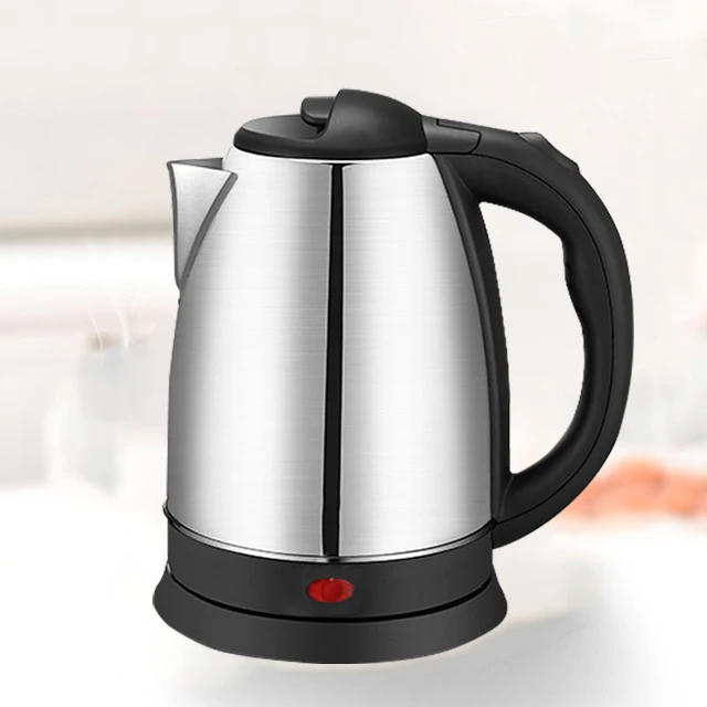 1.8L good quality 304 Stainless Steel Kettle Matt finish SS with easy Lid Hotel Kettle