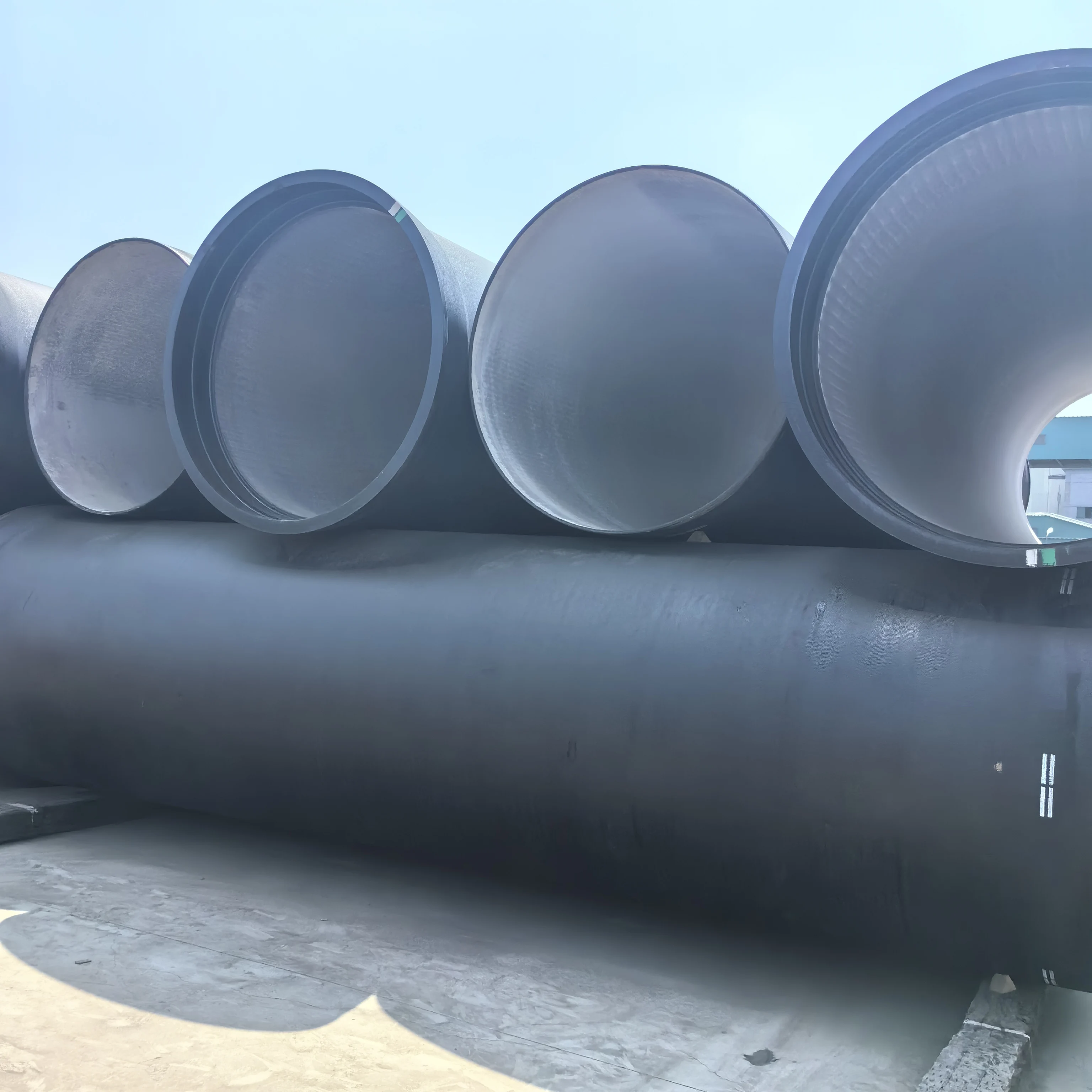 Custom PN25 T-Interface Spray Socket Nodular Cast Iron Pipe K9/C40 Double Coil Production Services