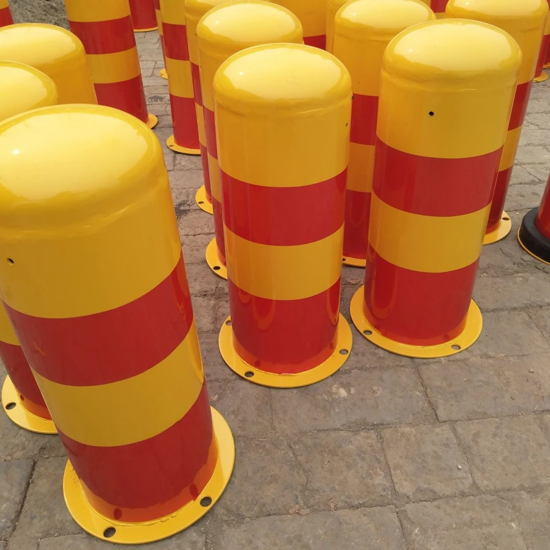 Coated Safety Parking Barrier Post Steel Safety Pipe Bollards Carport Column Parking Road barrier Safety Bollards Bollard Post
