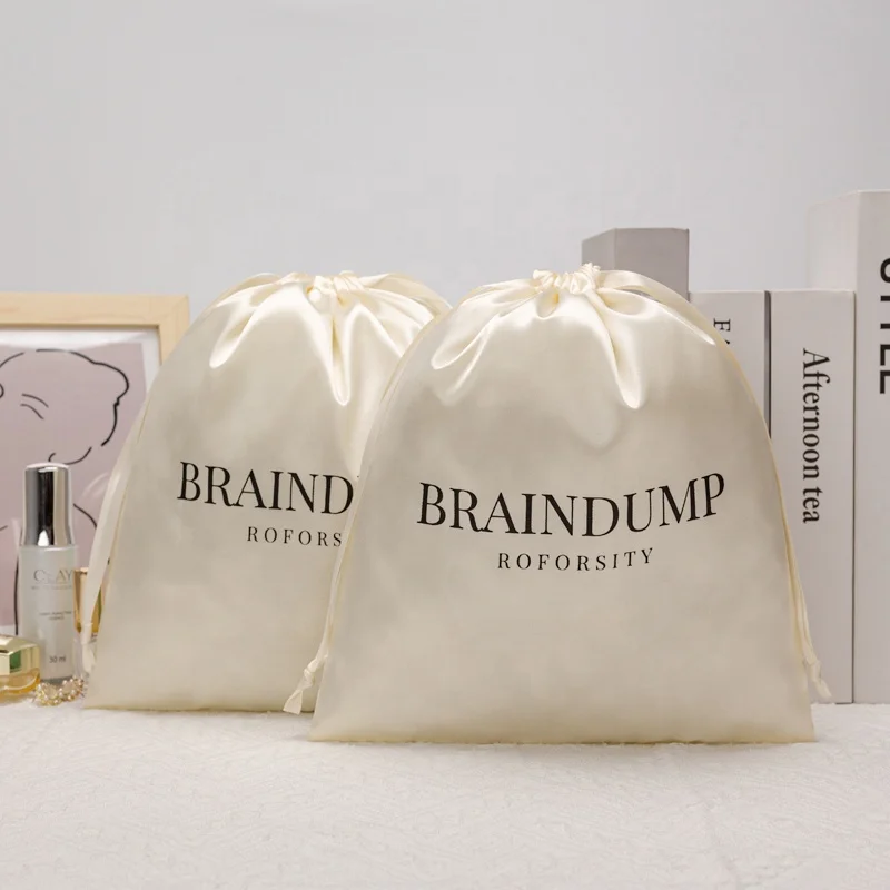 Wholesale Eco-Friendly Soft Products Packaging Stain Bags Custom Logo Jewelry Gift Drawstring Dust Cosmetic Bag