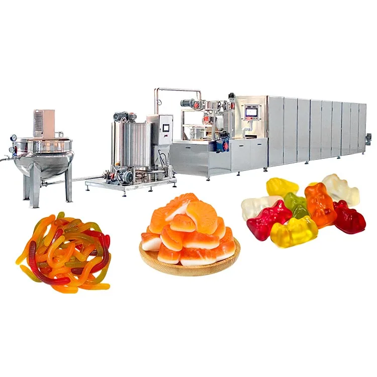 HNOC Pectin Vitamin Gummy Candy Form Production Line Soft Fruit Jelly Candy Pour Machine