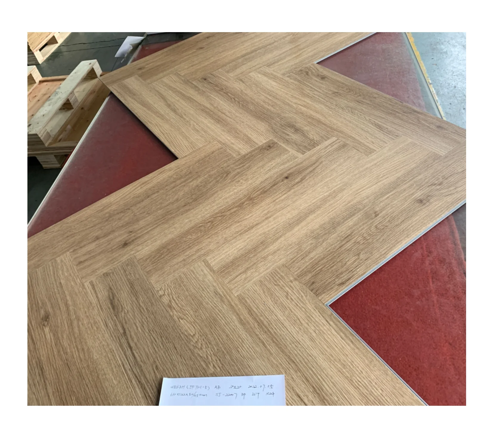High Quality Waterproof Vinyl PVC Layer Composition Panel Interlocking Wood Flooring