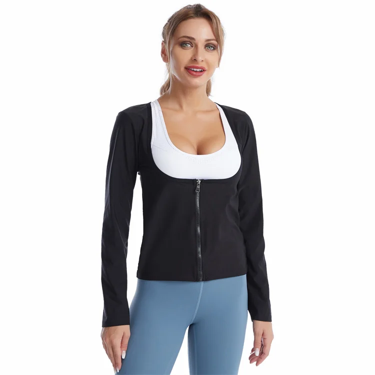 Women Sweat Shaper Vest Slimming Belt Belly Shirt Body Fat Burning Shapewear Waist Trainer
