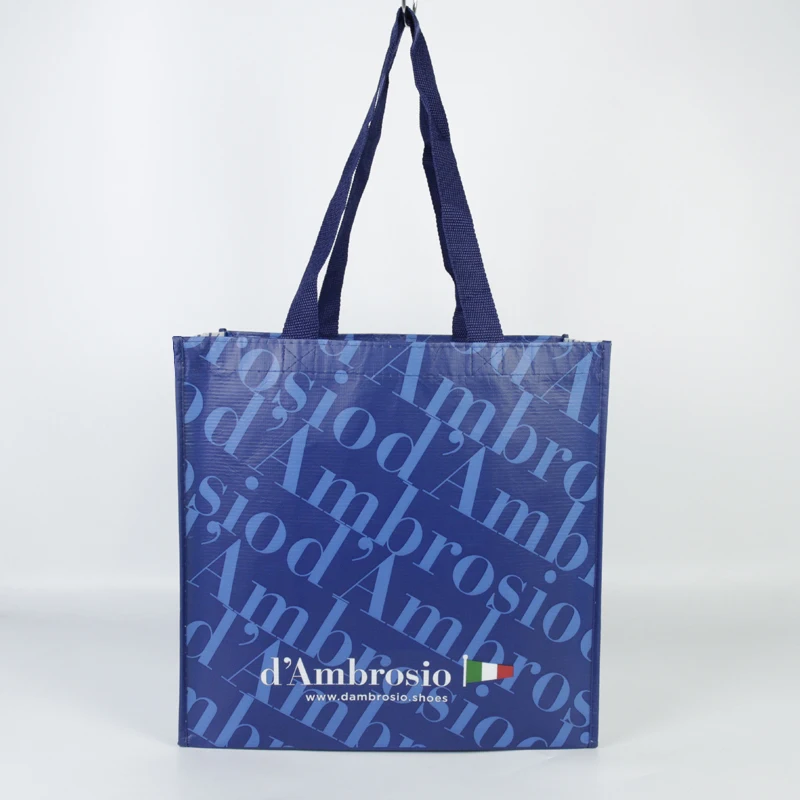 Wholesale Custom Logo Reusable Promotional Non Woven RPET Tote Shopping Bag