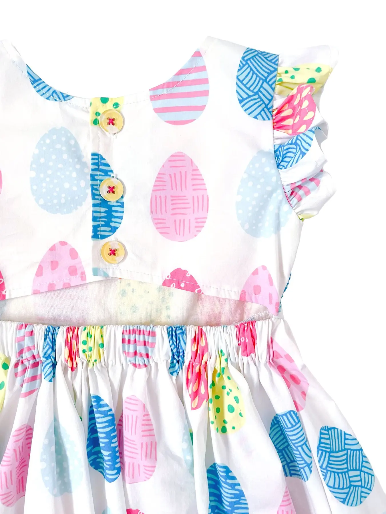 Summer new fashion Soft Bamboo Viscose baby Girl Ruffled Cap Sleeve Twirl Dress