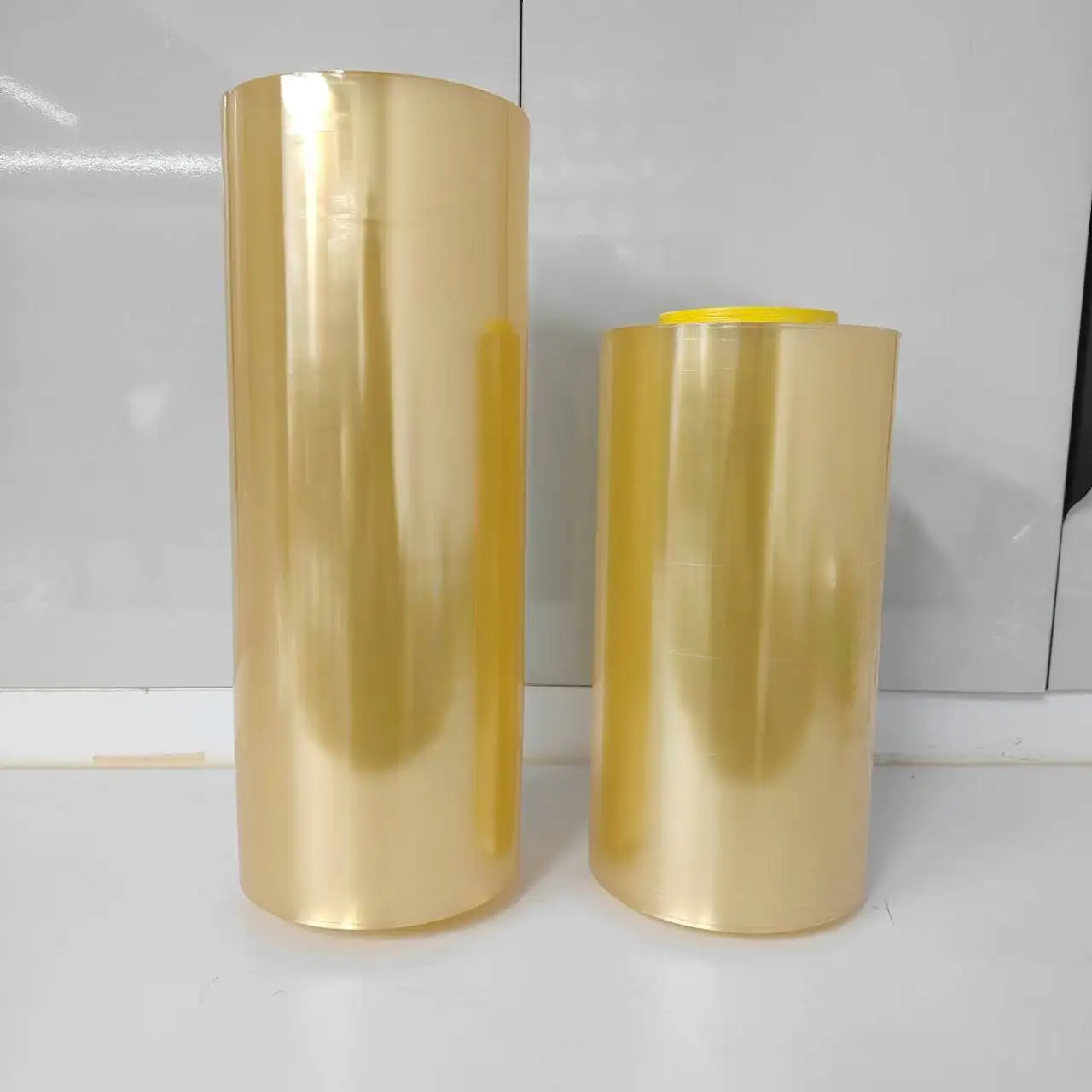 PVC Stretch Film Packaging Plastic Handheld and auto Machine use Pvc Film 45cm 300m 10micron Transparent Pvc Wrapping Cling Film