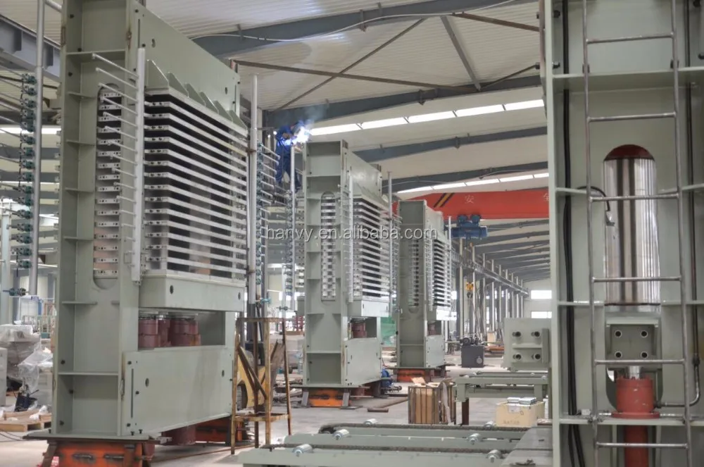 Китай Hanvy фанерный шпон машина горячего прессования с SIEMENS