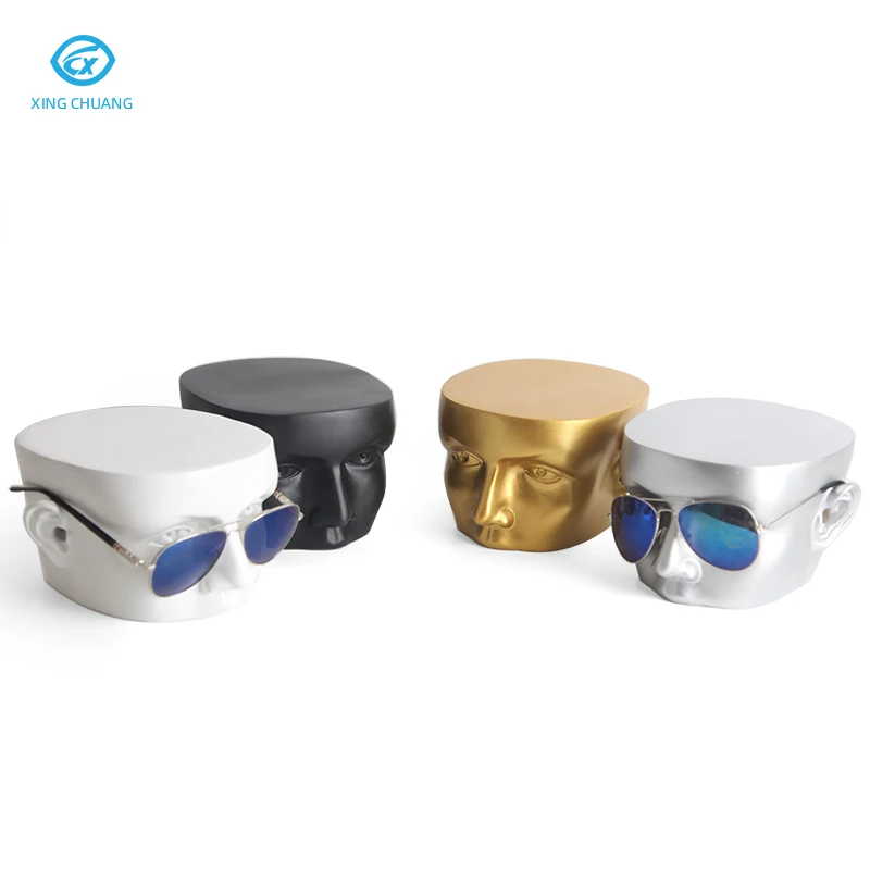 Wholesale Creative Glasses Display Racks Head Model Eyeglasses Props High Quality Desktop Sunglasses Display Bracket Stand