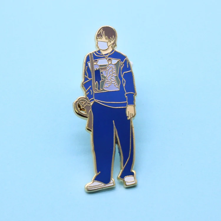 Number Lapel Wedding Enamel Manufacturers China Black Rose Gold Wholesale Pins Art Harp Pin