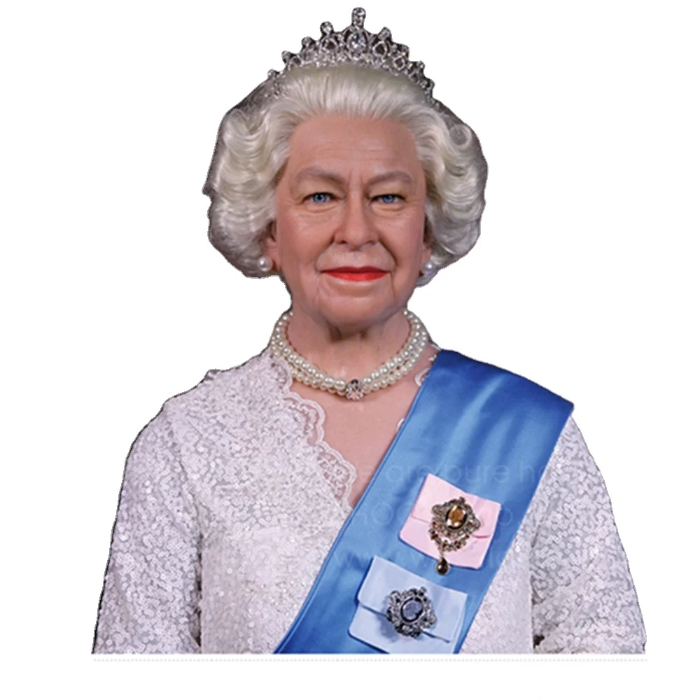 Customized The British Queen Life Size Wax Figure For Celebrity Museum