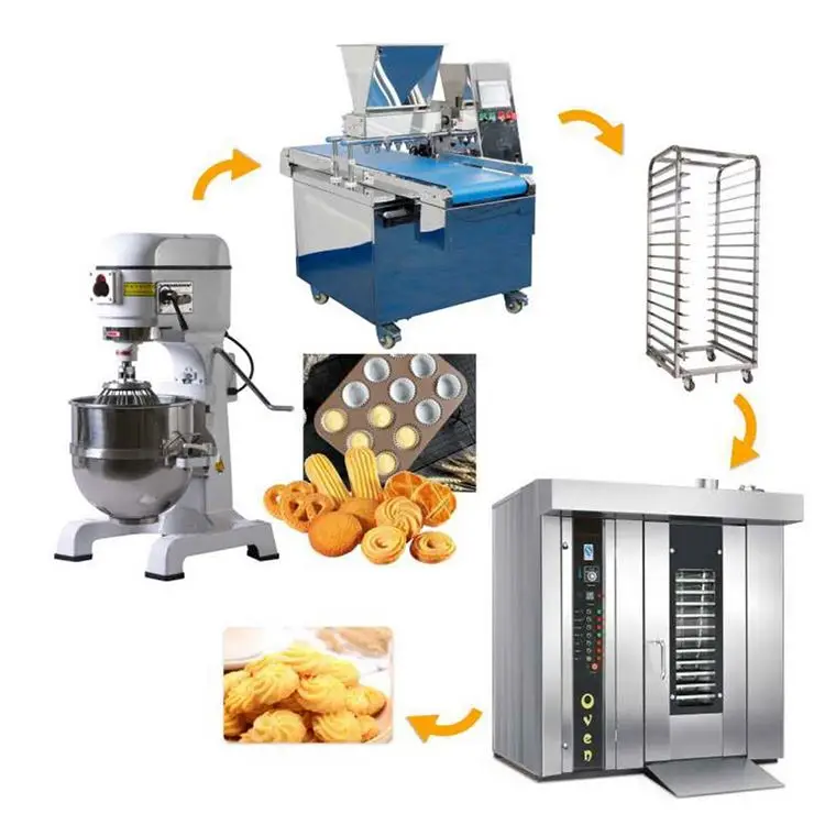 Automatic Bakery Equipment Bread Loaf Baking Equipment Bakery Food Production Line French Baguette Making Machine