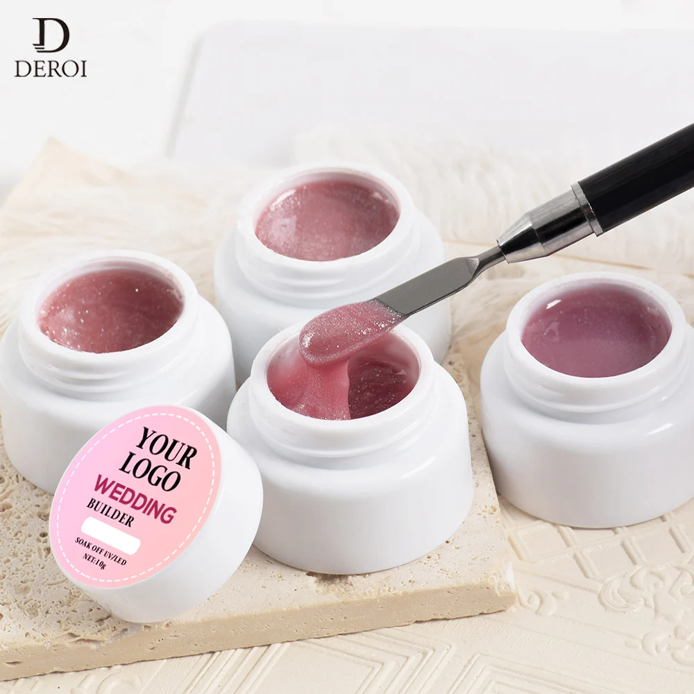New Arrival 18 Colors Gel builder In A Bottle Private Label Glue Gel For Nail Extensions Professional Hema Free Gel Builder