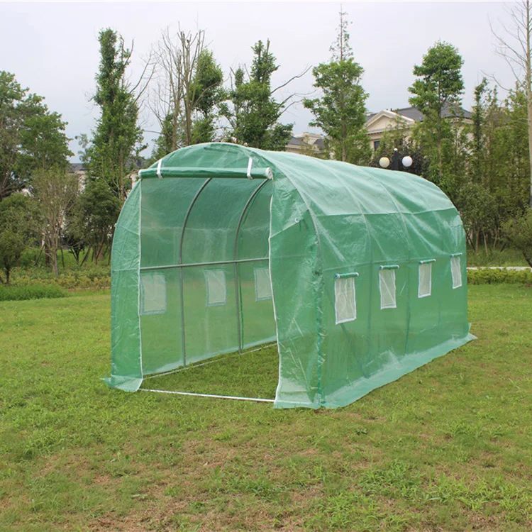 TLSP105 large UV protected Green PE mesh fabric 140g/m2 UV protected agricultural polytunnel greenhouse-8m2 for outdoors