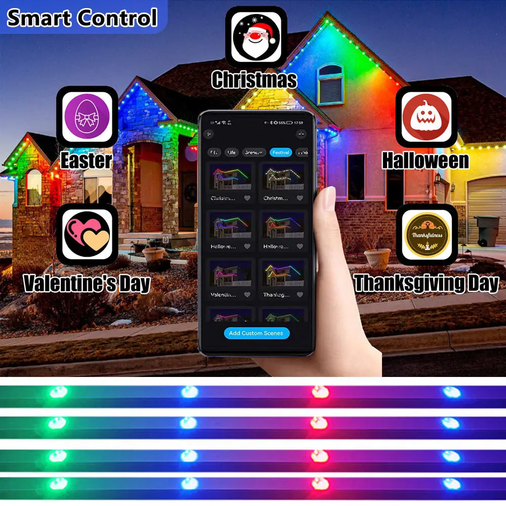 Перманентный драгоценный камень уличная дорожка Rgb Рождественский пиксель светодиодный свет украшения 30 мм Raywu X разъем точечный