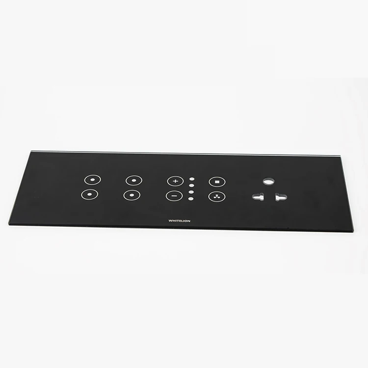 Custom Touch Wall Switch LED Light Tempered Glass Capacitive Switch Sensitive Touch Panel Switch socket For Smart Home
