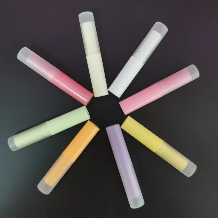 3g Korean type frosted lip tube, PP lip balm containers , plastic twist up lipstick tube