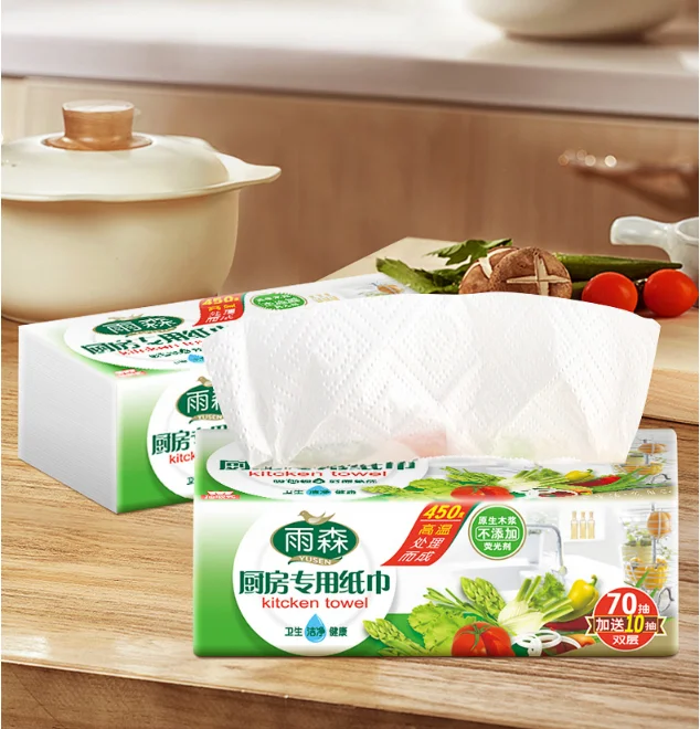 Ultra Absorbent Embossed Cellulose Paper for Kitchen Towels