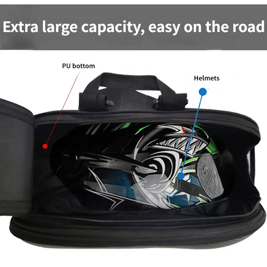 Waterproof large-capacity trunk motorcycle helmet travel bag riding side bag