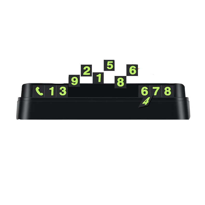 Temporary Car Parking Card Phone Number Card Plate Telephone Number Car Park Stop in Car
