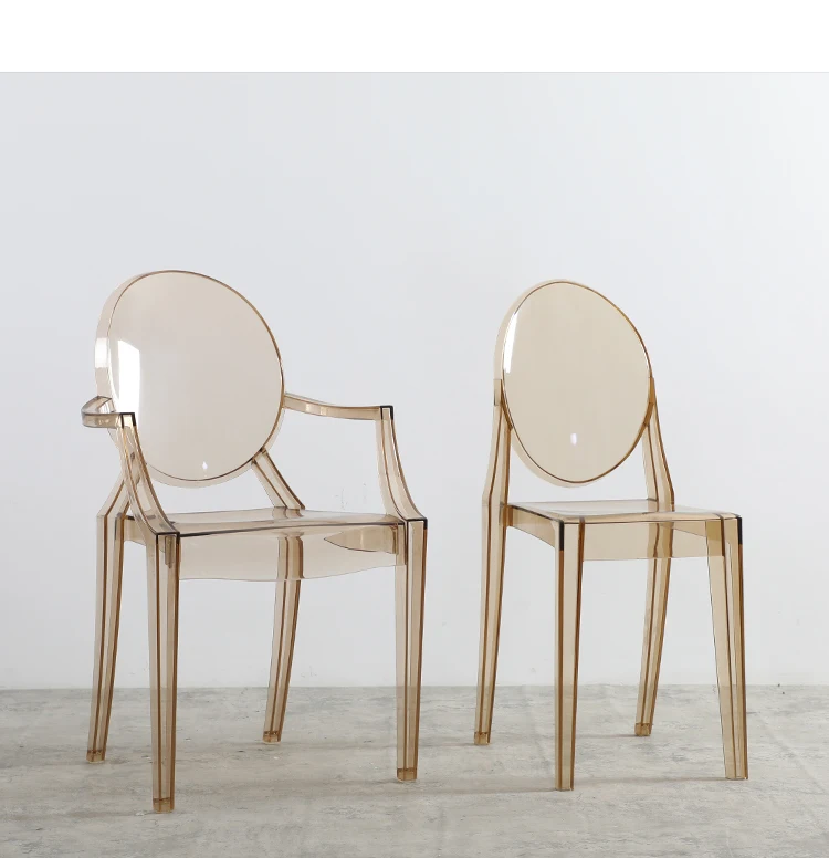 Modern louis Stacking Event Party Stackable Plastic Solid Black Wedding Acrylic Ghost Chair