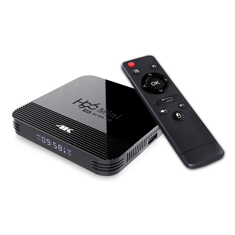 Смарт Google H96 MINI H8 Rockchip RK3228A четырехъядерный Двойной Wi-Fi 1 ГБ 8 4K Android 9 0 TV