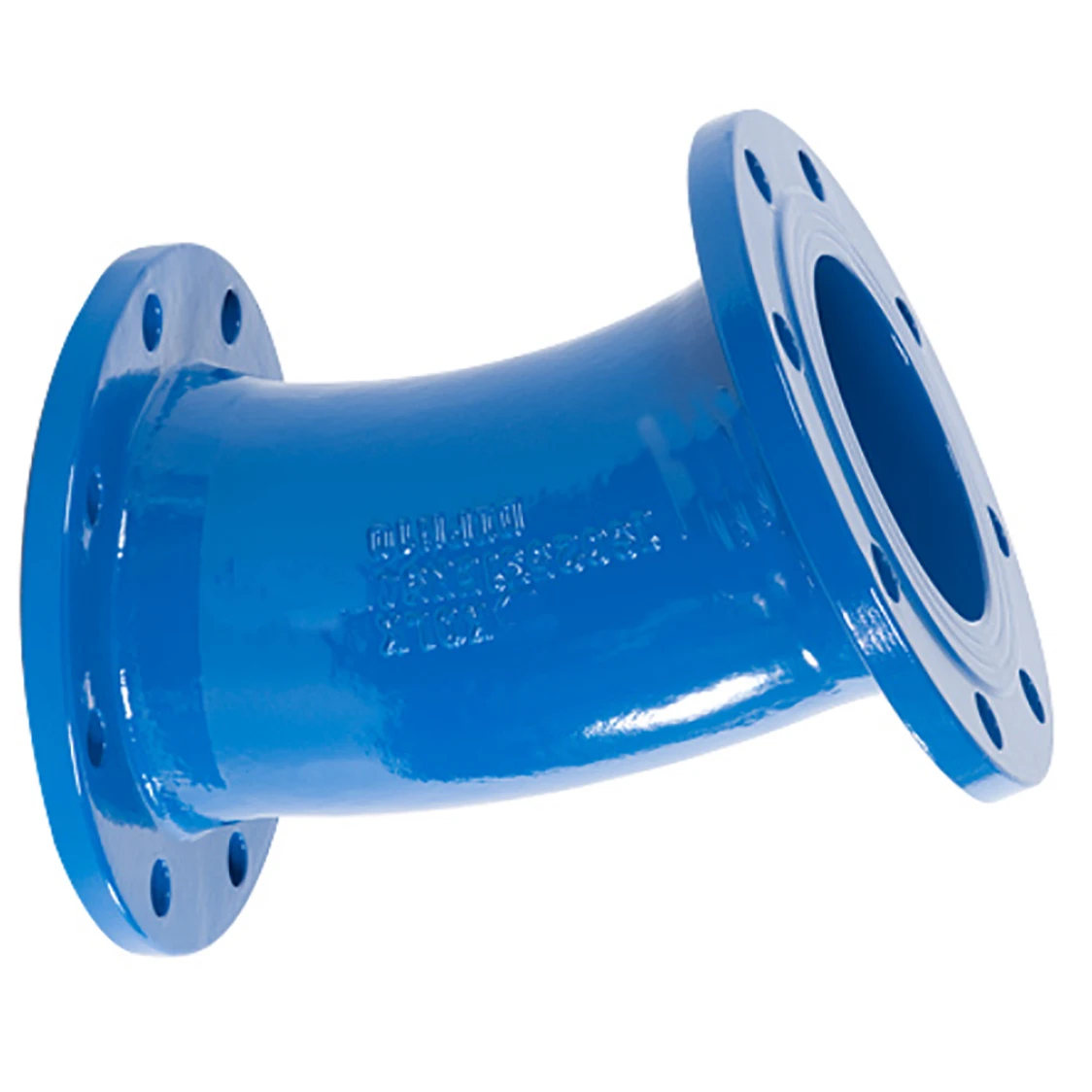 DI Pipe Fitting EN545 Ductile Iron Flanged 11.25 DEG Elbow for Water Supply