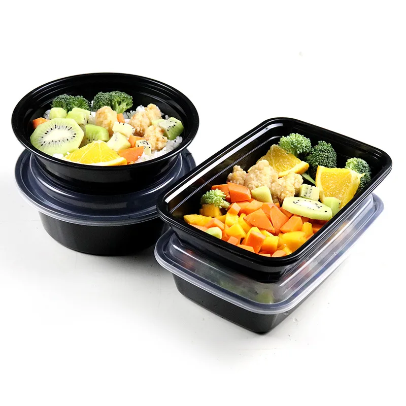 Wholesale Carrier Can Microwave Ovens Safe Disposable Plastic Food Container Lunch Box