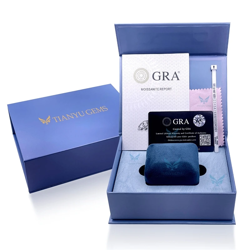 Tianyu Custom 14K 18K Women Radiant Cut VVS Engagement Solid White Yellow Gold Lab Grown Diamond Wedding Ring With IGI Certified