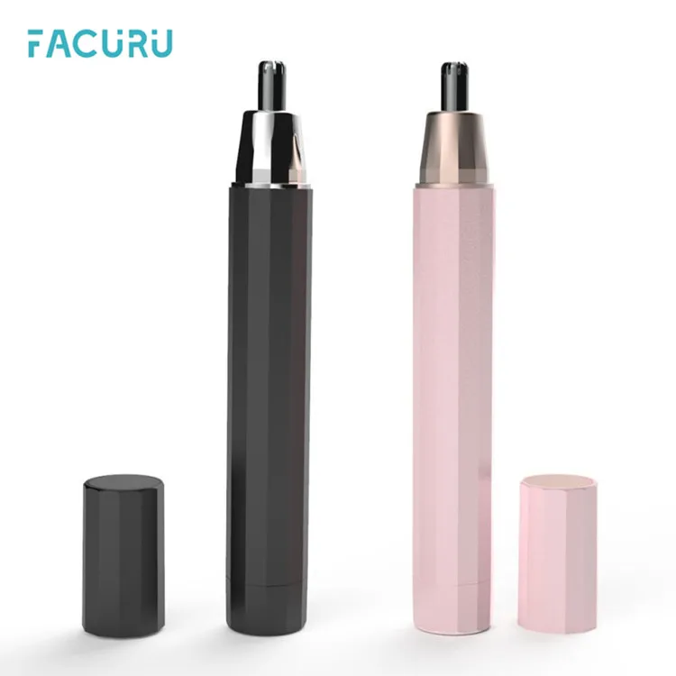 Facuru 402 stainless steel ponk nose hair trimmer nose hair trimmer women battery nose hair trimmer for men