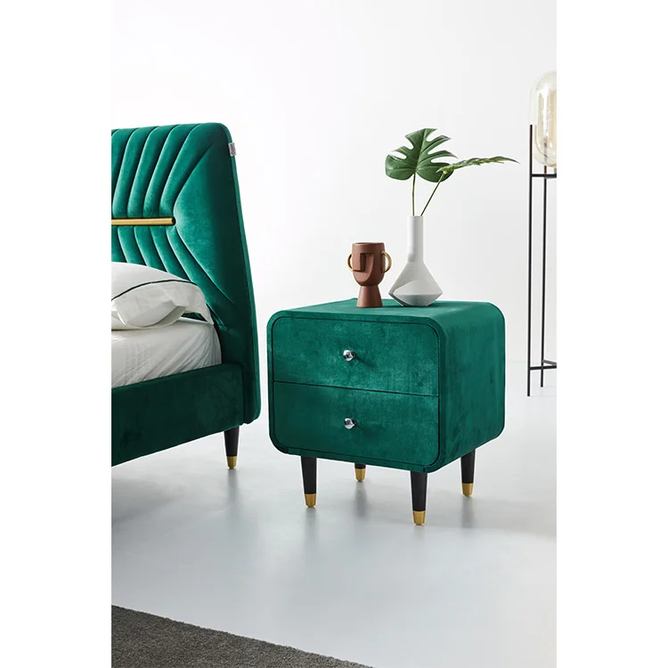 New Nordic modern master bedroom with soft double bed