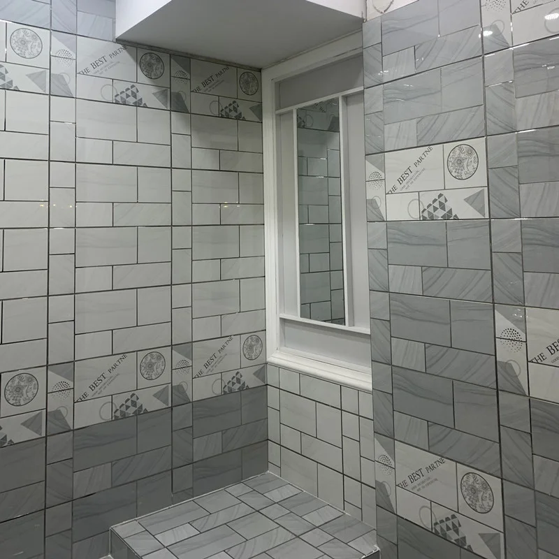 Golden line wall tiles Interior Shower and Bathroom Ceramic Wall Tile Design 30x60