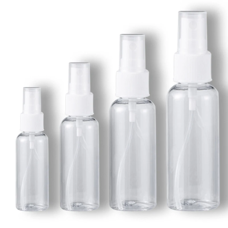 Stock Empty Clear Glass Spray Bottles - Refillable Containers for Essential Oils, Cleaning Products, and Easy-carrrying