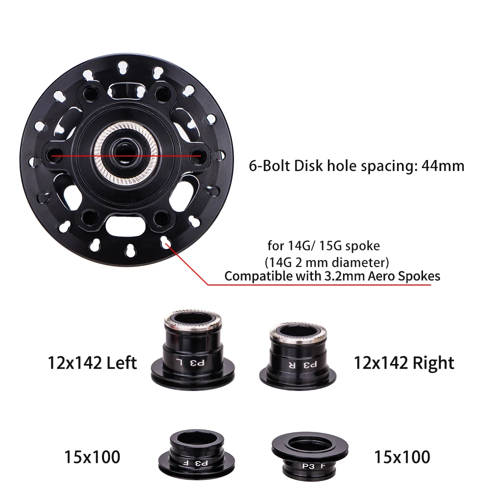 Ступица дискового тормоза ZTTO MTB с 6 отверстиями 32 отверстия P3 VS DT 370 xm490 D041SB D042SB сквозная ось быстросъемный 142 135 герметичный подшипник оранжевого