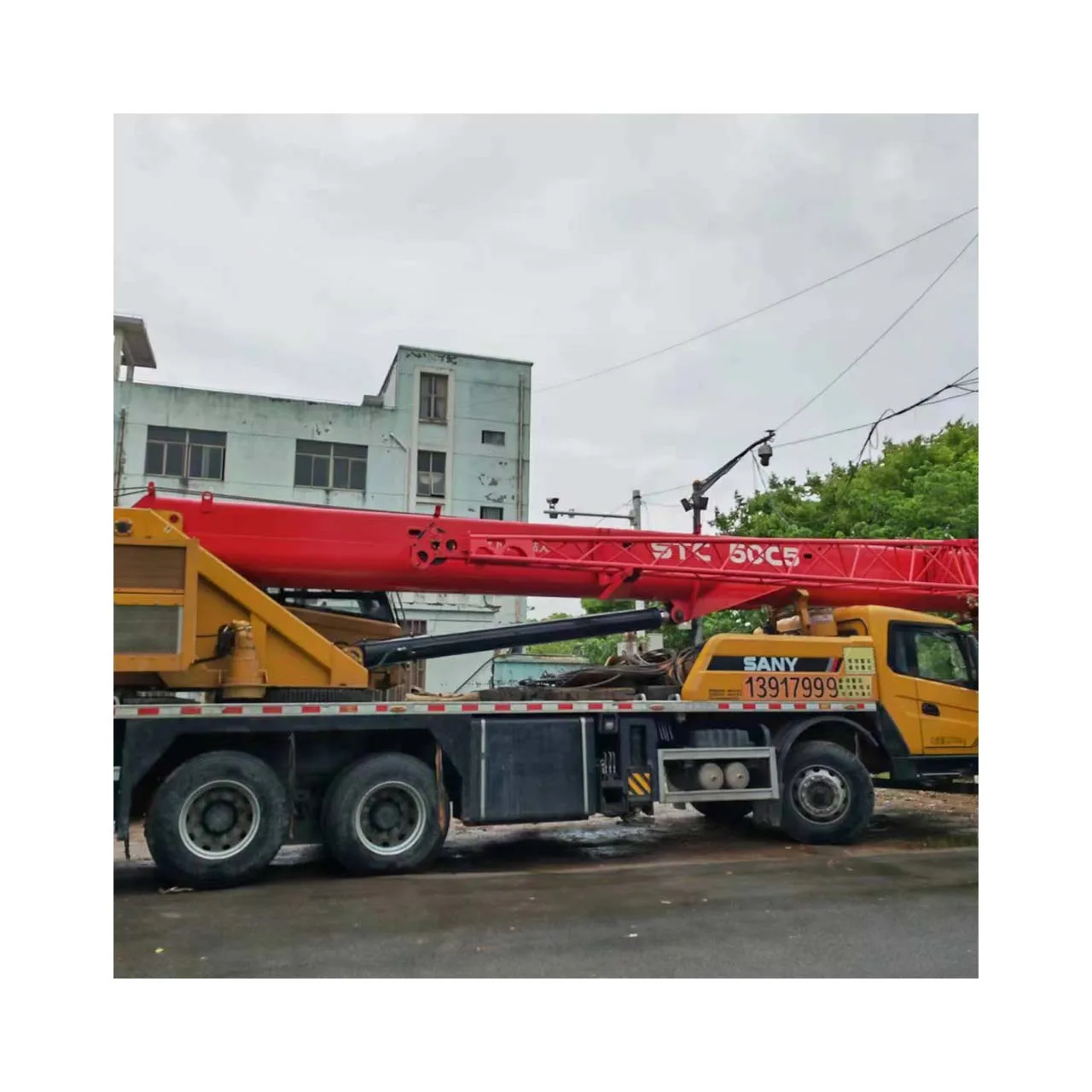 Used China Made Sany Crane Stc 250c Sany Original Truck Crane Stc 250c for Sale in Shanghai in Good Condition