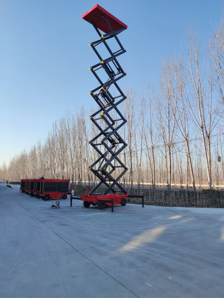 4-18m elevated mobile work platform easily move vertical platform lift