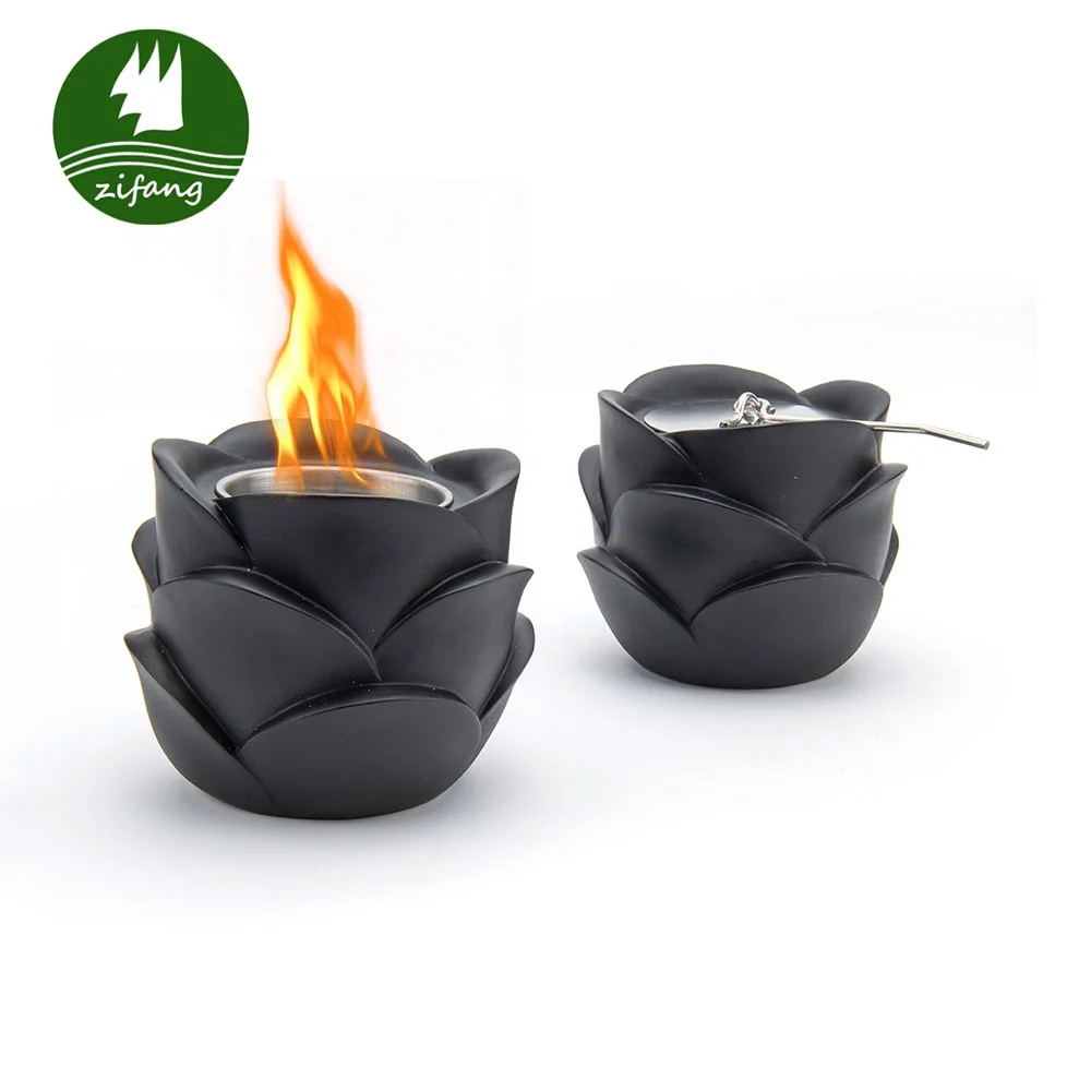 Wholesale New Design Indoor Outdoor Concrete Mini Desktop Tabletop Table Top Portable Bioethanol Firepit Fire Pit Bowl