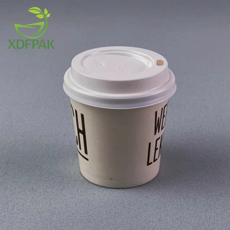 custom printed coffe 4oz white recycled single wall tea paper cups wholesale for coffee for sale