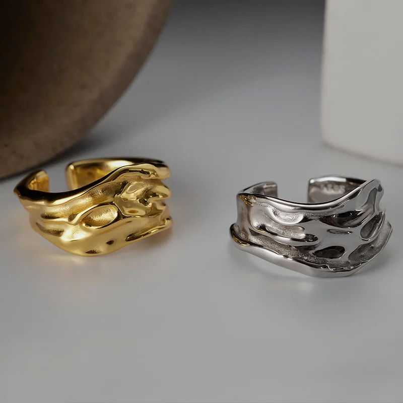 ICEBELA Jewelry Hot Selling Neutral Cold Ring Wholesale S925 Sterling Silver Niche Designer Ring