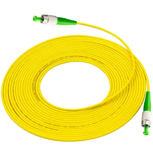 Simplex 9 / 125 Single Mode LSZH FC APC - FC APC Fiber Optic FC Patch Cord