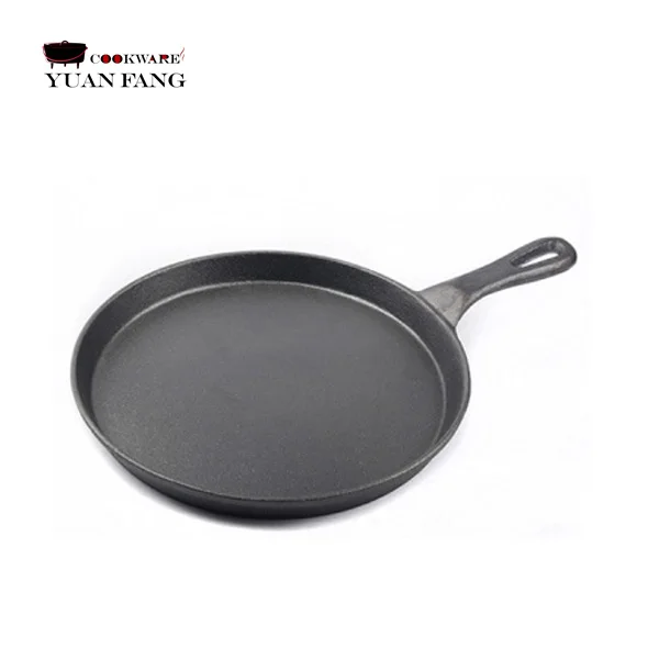 Preseasoned 27CM Kitchen Accessories Cookware Round Frying Pans Cast Iron Black Indian Dosa Tawa Pan In Nonstick