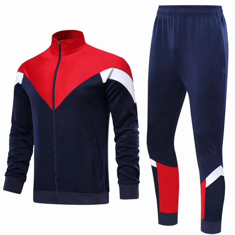 Новый Материал 100% полиэстер высокое качество черная и синяя зимняя тренировочная футбольная куртка